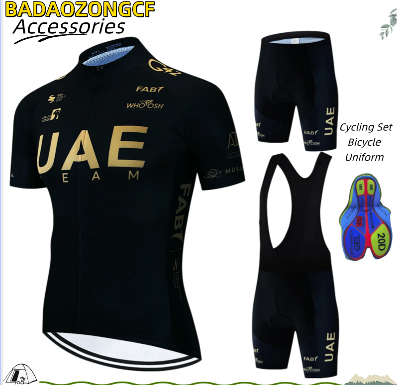 Men Accessories Uae - UAE Herren Radsport-Set Fahrrad-Uniform Radsportbekleidung für