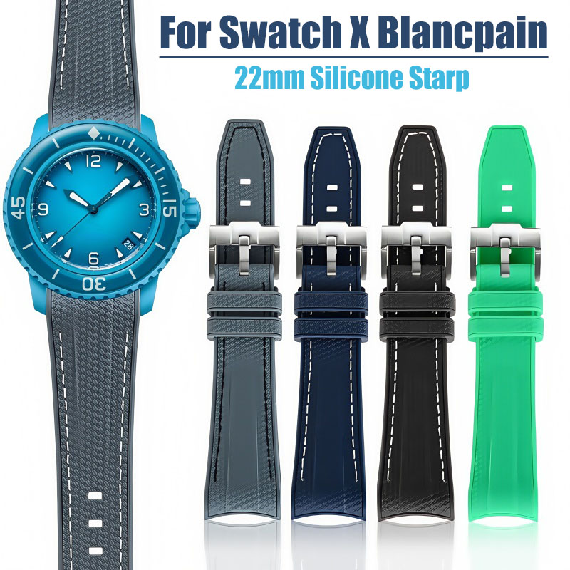 X Men Accessories - Silikon-Armband für Swatch X Blancpain 22