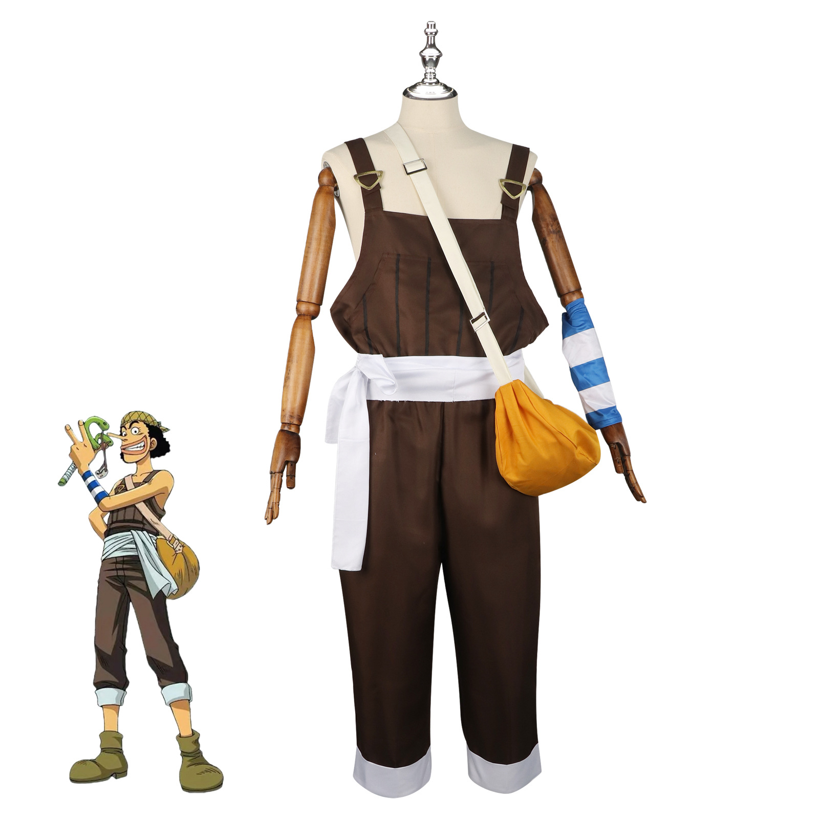 Anime UUsopp Cosplay Kostüm Br – Men Accessories Korea Bewertung und Preis